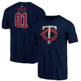 Minnesota Twins Father's Day Greatest Dad Tri-Blend T-Shirt - MLB T-shirts