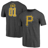 Pittsburgh Pirates Father's Day Greatest Dad Tri-Blend T-Shirt - MLB T-shirts