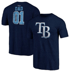 Tampa Bay Rays Father's Day Greatest Dad Tri-Blend T-Shirt - MLB T-shirts