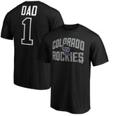 Colorado Rockies Father's Day #1 Dad T-Shirt - MLB T-shirts