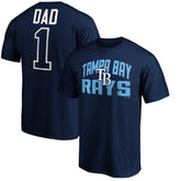Tampa Bay Rays Father's Day #1 Dad T-Shirt - MLB T-shirts