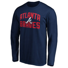 Atlanta Braves Father's Day #1 Dad Long Sleeve T-Shirt - MLB T-shirts