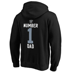Las Vegas Raiders #1 Dad Pullover Hoodie | NFL New