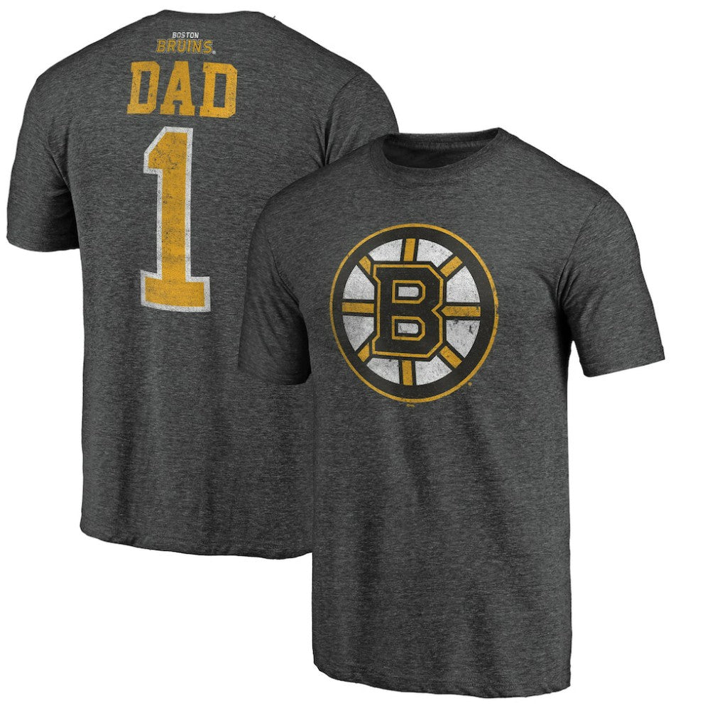 Boston Bruins Greatest Dad Tri-Blend T-Shirt - NHL T-shirts