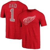 Detroit Red Wings Greatest Dad Tri-Blend T-Shirt - NHL T-shirts