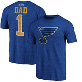 St. Louis Blues Greatest Dad Tri-Blend T-Shirt - NHL T-shirts