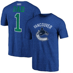 Vancouver Canucks Greatest Dad Tri-Blend T-Shirt - NHL T-shirts