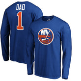 New York Islanders #1 Dad Long Sleeve T-Shirt - NHL T-shirts