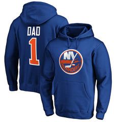 New York Islanders #1 Dad Pullover Hoodie - NHL Hoodies