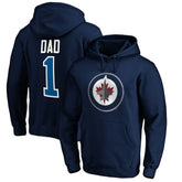 Winnipeg Jets #1 Dad Pullover Hoodie - NHL Hoodies