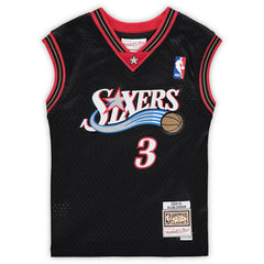 Black Allen Iverson Philadelphia 76ers Preschool 2000-2001 Hardwood Classics Throwback Team Jersey | NBA