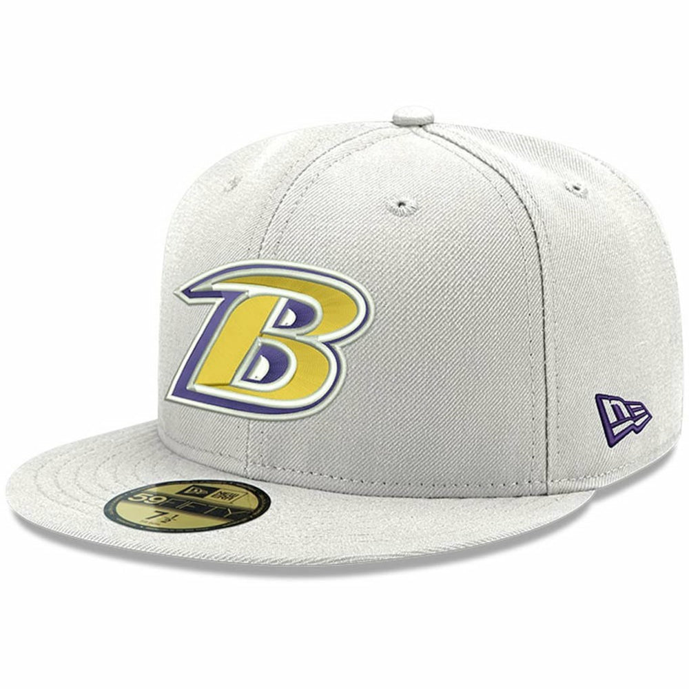 Baltimore Ravens Omaha Lettermark 59FIFTY Fitted Hat | NFL Outlet