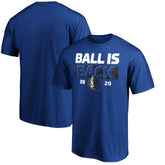 Royal Dallas Mavericks Ball Is Back T-Shirt sale | NBA