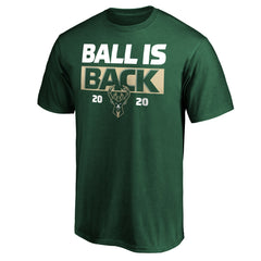 Green Milwaukee Bucks Ball Is Back T-Shirt | NBA