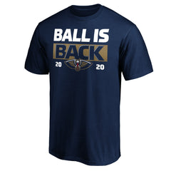 Navy New Orleans Pelicans Ball Is Back T-Shirt | NBA