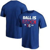 Royal Philadelphia 76ers Ball Is Back T-Shirt | NBA