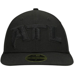 Atlanta Falcons Alternate Logo Black on Black Low Profile 59FIFTY II Fitted Hat | NFL Outlet