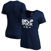 Winnipeg Jets Women's Drop the Puck V-Neck T-Shirt - NHL T-shirts