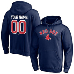 Boston Red Sox Personalized Winning Streak Name & Number Pullover Hoodie - MLB Hoodies