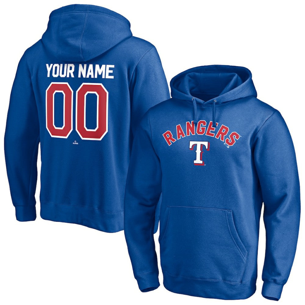 Texas Rangers Personalized Winning Streak Name & Number Pullover Hoodie - MLB Hoodies