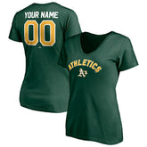 Athletics Women's Personalized Winning Streak Name & Number V-Neck T-Shirt - MLB T-shirts