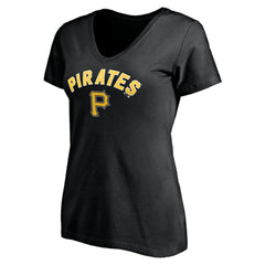 Pittsburgh Pirates Women's Personalized Winning Streak Name & Number V-Neck T-Shirt - MLB T-shirts