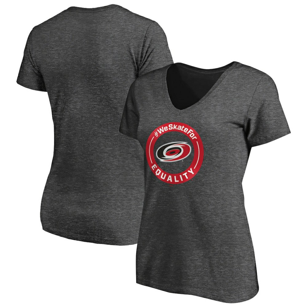 Carolina Hurricanes Women's #WeSkateFor V-Neck T-Shirt - NHL T-shirts