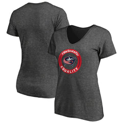 Columbus Blue Jackets Women's #WeSkateFor V-Neck T-Shirt - NHL T-shirts