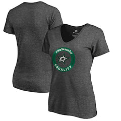 Dallas Stars Women's #WeSkateFor V-Neck T-Shirt - NHL T-shirts