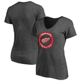 Detroit Red Wings Women's #WeSkateFor V-Neck T-Shirt - NHL T-shirts