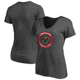 Minnesota Wild Women's #WeSkateFor V-Neck T-Shirt - NHL T-shirts