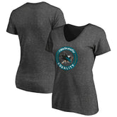 San Jose Sharks Women's #WeSkateFor V-Neck T-Shirt - NHL T-shirts