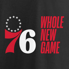 Black Philadelphia 76ers Whole New Game Team T-Shirt | NBA