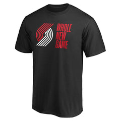 Black Portland Trail Blazers Whole New Game Team T-Shirt | NBA