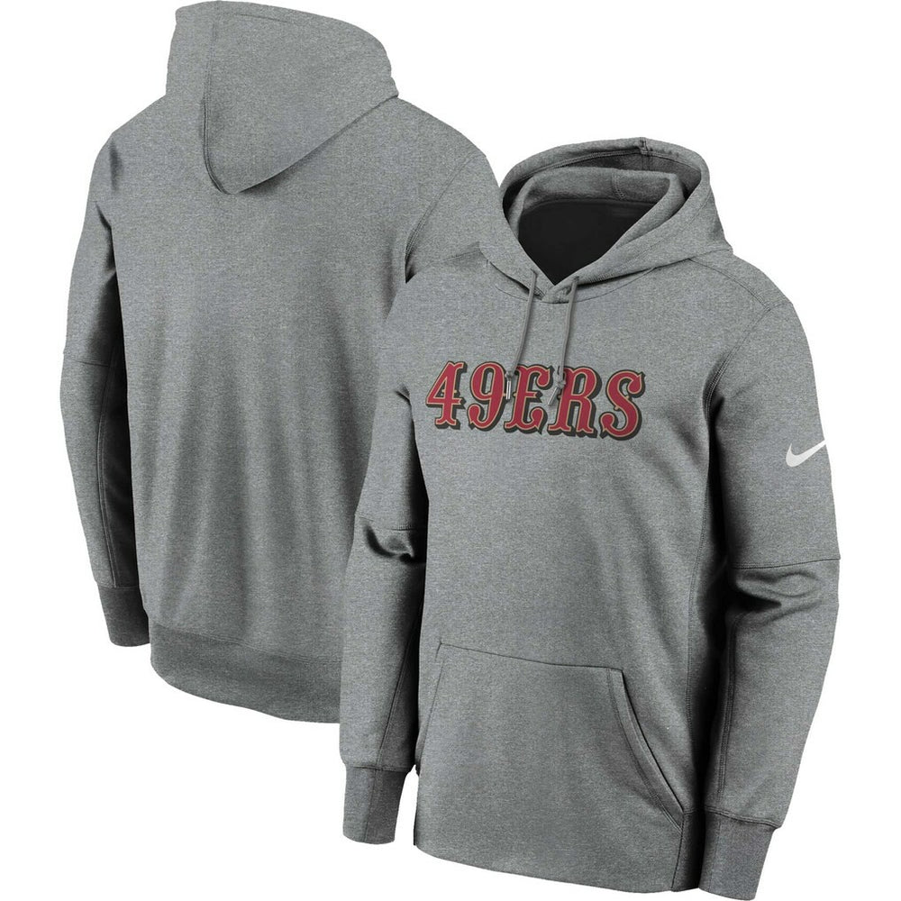 San Francisco 49ers Wordmark Performance Pullover Hoodie | NFL Discount