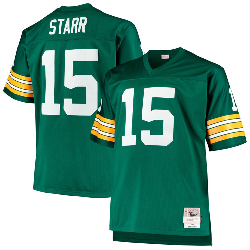 Green Bay Packers Bart Starr Big & Tall 1968 Retired Player Replica Jersey | NFL Online