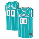 Teal Charlotte Hornets Fast Break Replica Custom Jersey | NBA