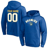 Milwaukee Brewers Cooperstown Winning Streak Personalized Name & Number Pullover Hoodie - MLB Hoodies