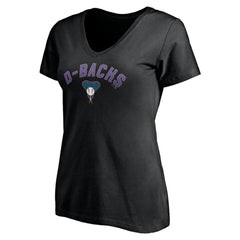 Arizona Diamondbacks Women's Cooperstown Winning Streak Personalized Name & Number V-Neck T-Shirt - MLB T-shirts