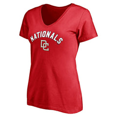 Washington Nationals Women's Cooperstown Winning Streak Personalized Name & Number V-Neck T-Shirt - MLB T-shirts