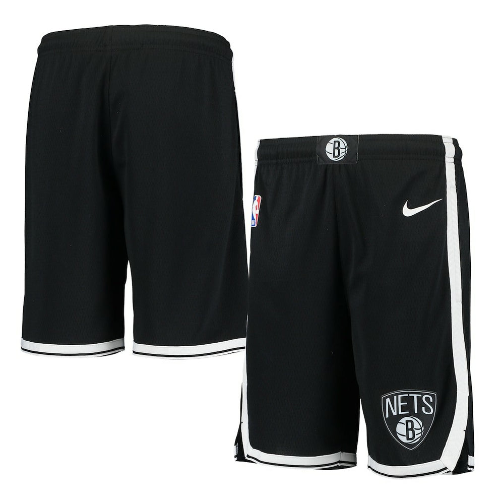 Black Brooklyn Nets Youth 2020/21 Swingman Performance Shorts | NBA