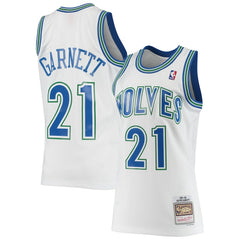 White Kevin Garnett Minnesota Timberwolves 1995/96 Hardwood Classics Swingman Jersey | NBA