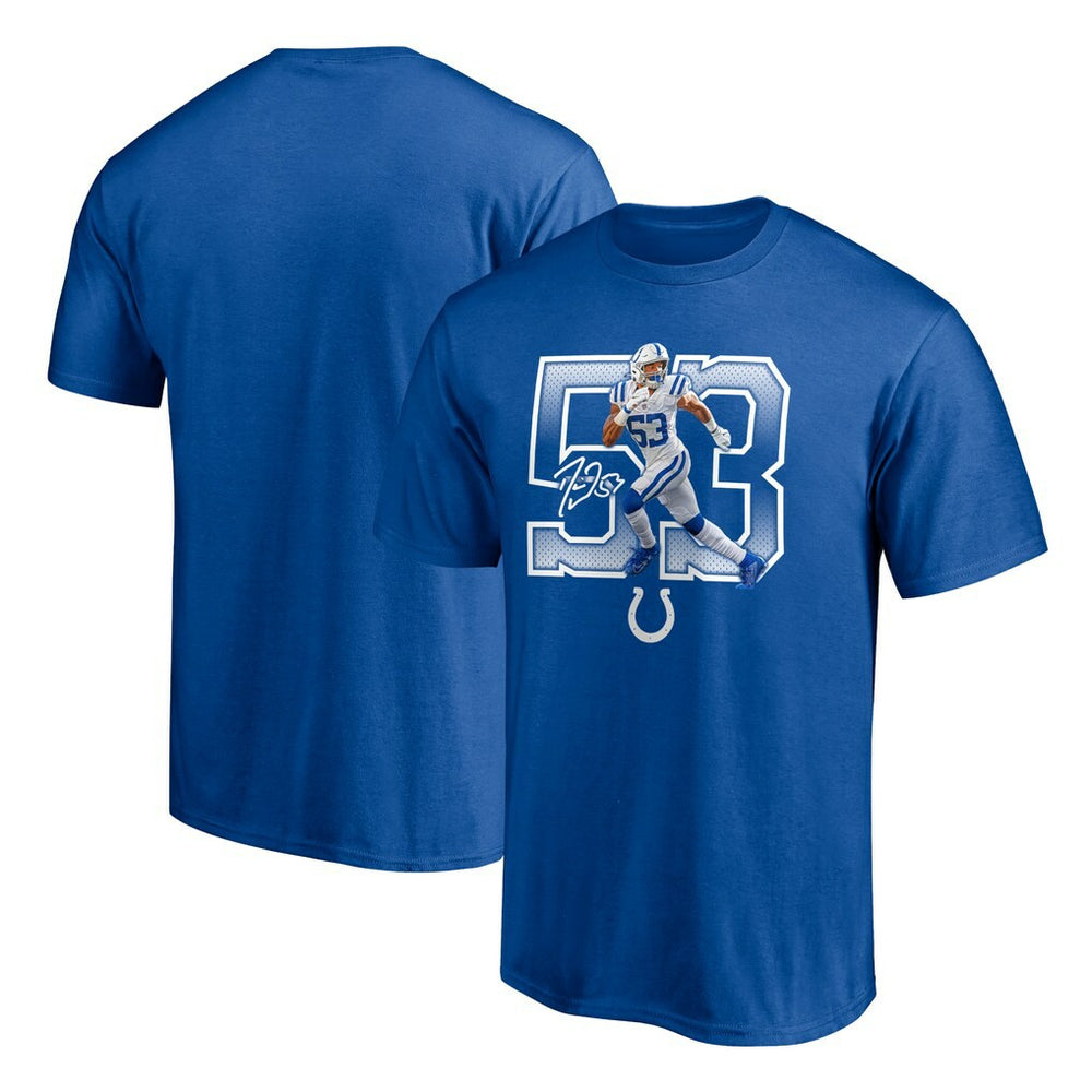 Indianapolis Colts Shaquille Leonard Powerhouse Player Graphic T-Shirt | NFL Near me