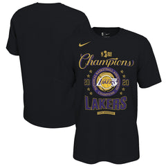 Black Los Angeles Lakers 2020 NBA Finals Champions Locker Room T-Shirt | NBA