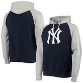 New York Yankees Stitches Raglan Pullover Hoodie - MLB Hoodies
