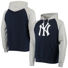 New York Yankees Stitches Raglan Pullover Hoodie - MLB Hoodies