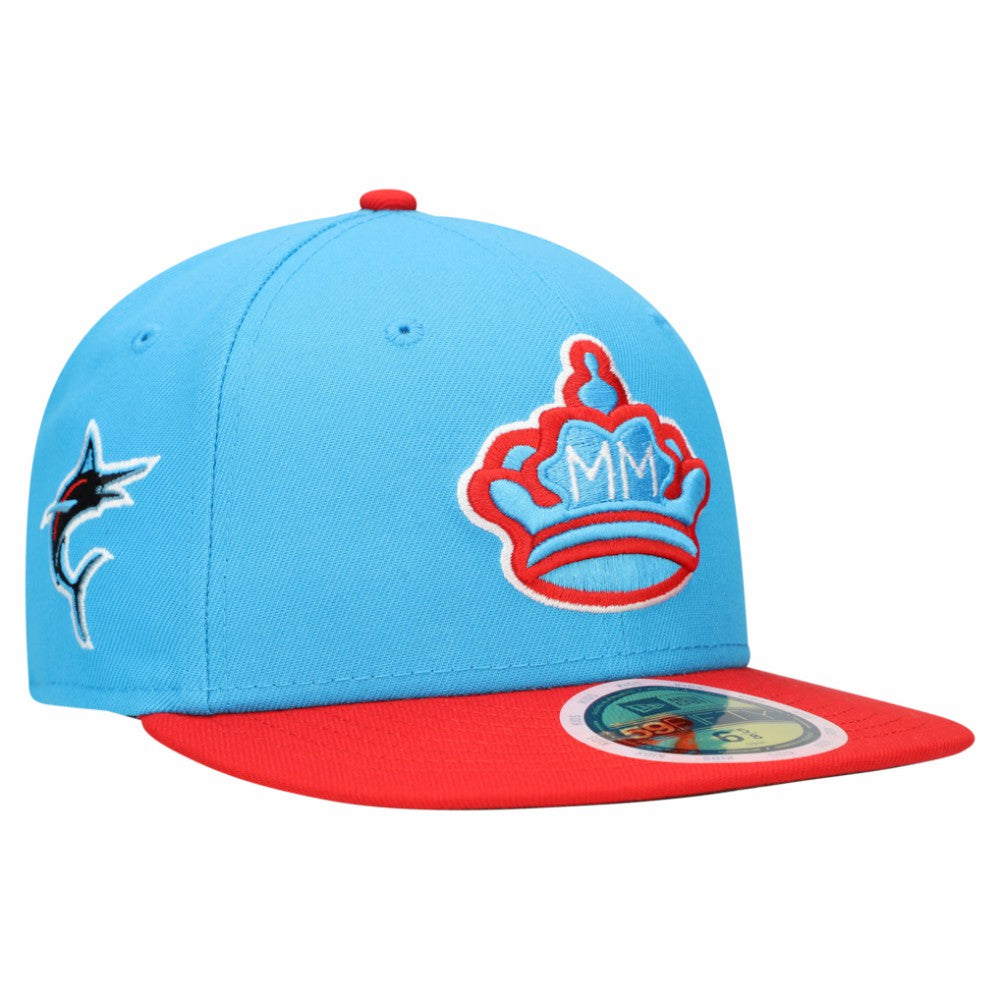 Miami Marlins New Era Youth 2021 City Connect 59FIFTY Fitted Hat - MLB Hats