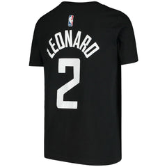 Black Kawhi Leonard LA Clippers Jordan Brand Youth Statement Edition Name & Number T-Shirt | NBA