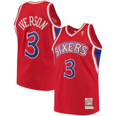 Red Allen Iverson Philadelphia 76ers 1996/97 Hardwood Classics Authentic Jersey | NBA