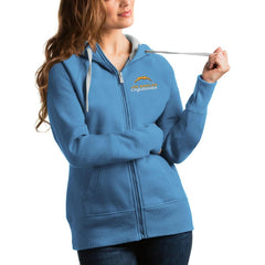 Los Angeles Chargers Antigua Women's Victory Full-Zip Hoodie | NFL Hot